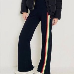 BDG Drawstring Sweatpants Vertical Stripe Flared Urban Outfitters